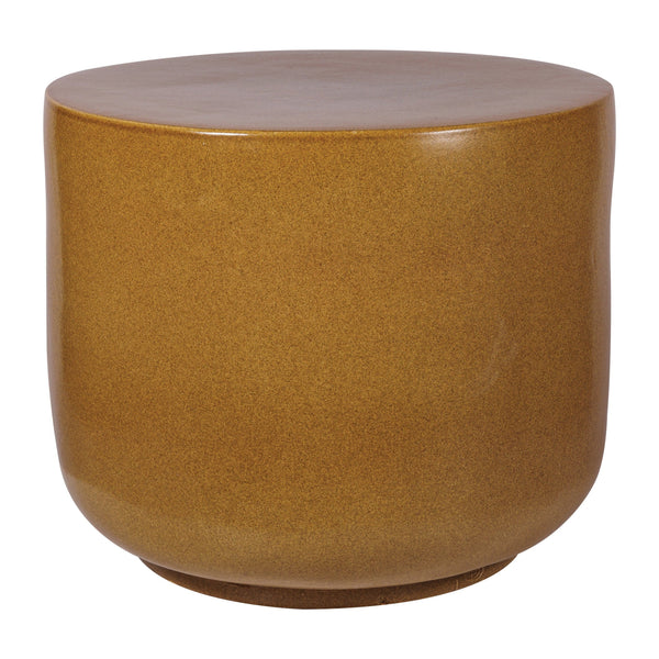 Serenity Grazed Side Table Tall - Brown Outdoor Accent Table-Outdoor Side Tables-Seasonal Living-LOOMLAN
