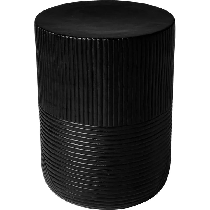 Serenity Side Table 14" Black Outdoor Accent Table - LOOMLAN - Seasonal Living - Outdoor Side Tables