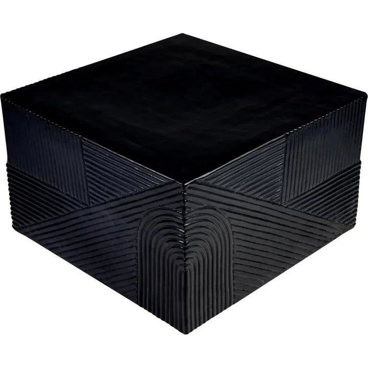 Serenity Square Table - Black Outdoor Accent Table - LOOMLAN - Seasonal Living - Outdoor Side Tables