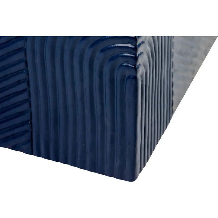 Serenity Square Table - Blue Outdoor Accent Table - LOOMLAN - Seasonal Living - Outdoor Side Tables