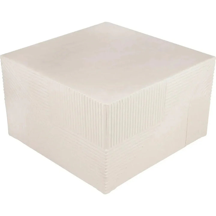 Serenity Square Table - White Outdoor Accent Table - LOOMLAN - Seasonal Living - Outdoor Side Tables