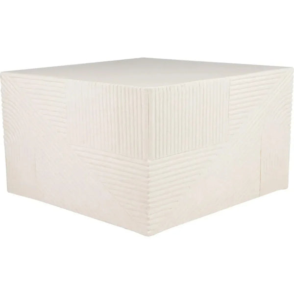 Serenity Square Table - White Outdoor Accent Table - LOOMLAN - Seasonal Living - Outdoor Side Tables