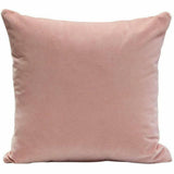 Set of 2 16" Square Accent Pillows in Blush Pink Velvet Throw Pillows LOOMLAN By Diamond Sofa