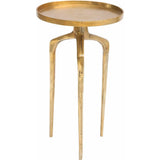 Set of 2 Como Accent Tables Antique Gold