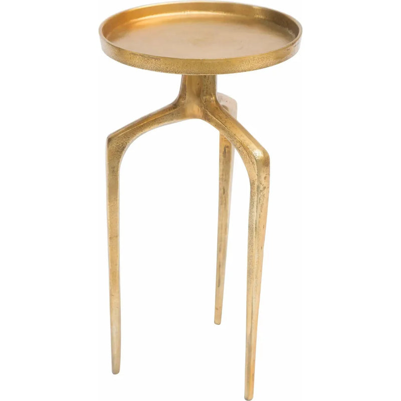 Set of 2 Como Accent Tables Antique Gold