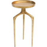 Set of 2 Como Accent Tables Antique Gold