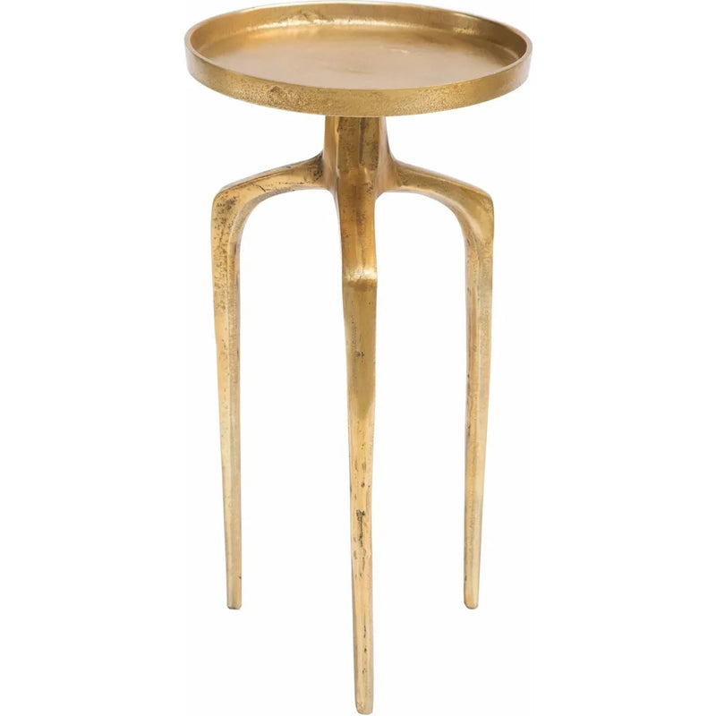 Set of 2 Como Accent Tables Antique Gold