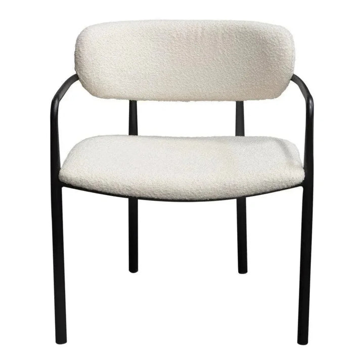 Set of (2) Skyler Dining Chairs in Boucle - LOOMLAN - Diamond Sofa - Dining Chairs