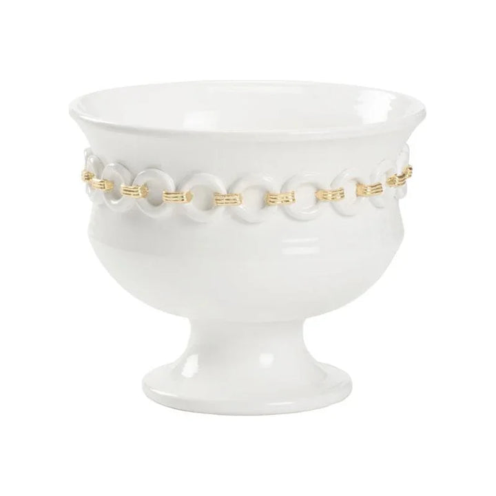 Shackleford Ceramic Made White Planter - LOOMLAN - Wildwood - Planters