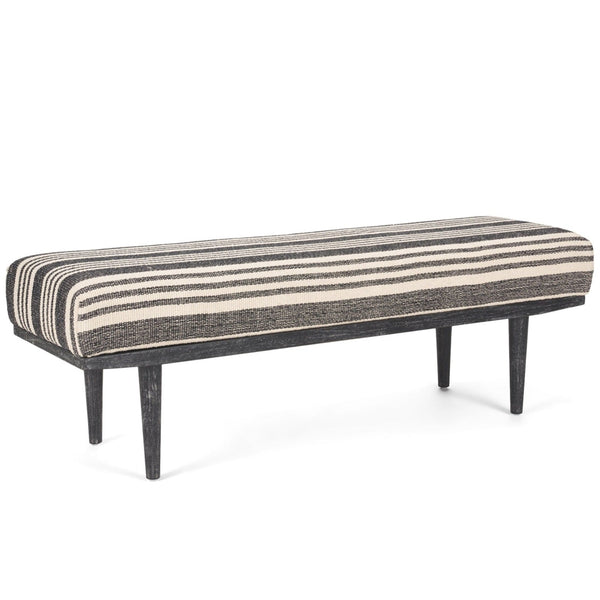 Shae Fabric Backless Bedroom Bench