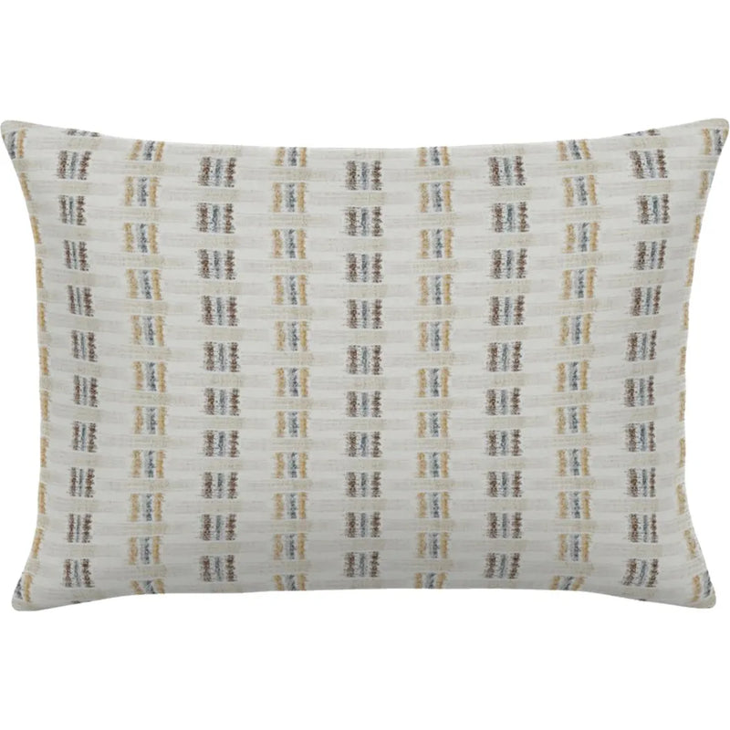 Shakira Ivory Handmade Outdoor Pillow-Outdoor Pillows-Earnest Collection-20"x13" Lumbar-LOOMLAN