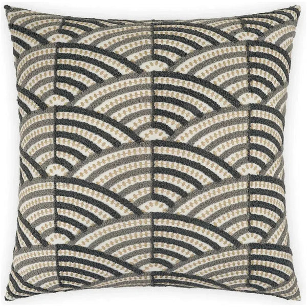 Shapely Grey Throw Pillow With Insert - LOOMLAN - D.V. Kap - Throw Pillows
