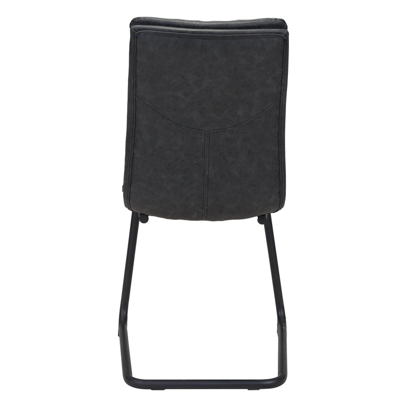 Sharon Dining Chair (Set of 2) Vintage Black Dining Chairs LOOMLAN By Zuo Modern