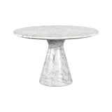 Shelburne Dining Table Marble Look White 47" Outdoor-Outdoor Dining Tables-SUNPAN-LOOMLAN