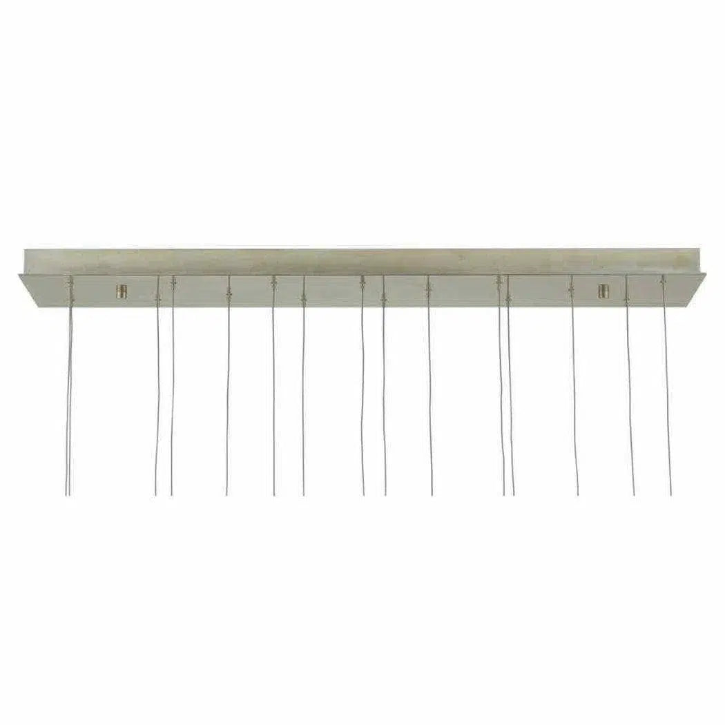 Shell Catrice Rectangular 15-Light Multi-Drop Pendant