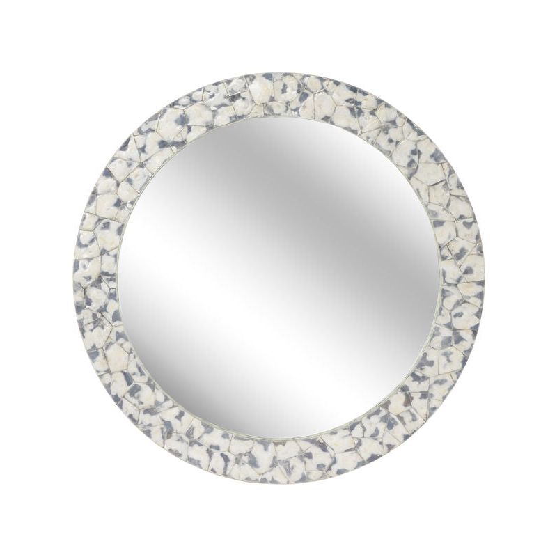 Shell Shock Round Wall Mirror