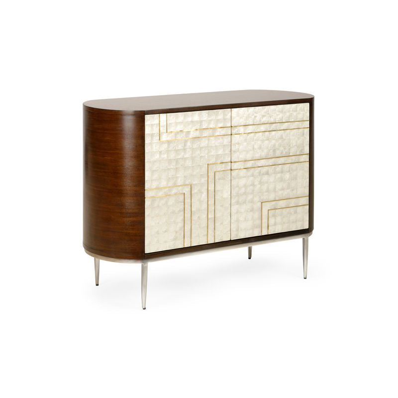 Shelldon Modern Design Wood Bar Cabinet-Home Bar Cabinets-Wildwood-LOOMLAN