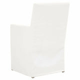 Shelter Slipcover Arm Chair LiveSmart Peyton-Pearl Birch Wood Dining Chairs LOOMLAN By Essentials For Living