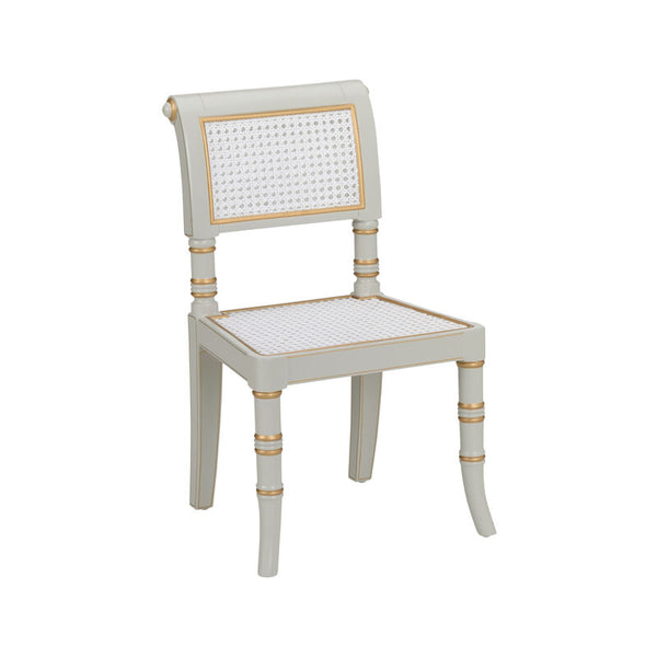 Sheraton Gold Detailing Child's Chair-Club Chairs-Chelsea House-Grey-LOOMLAN