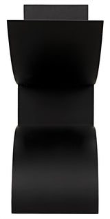 Shiba Black Steel Rectangle Console Table-Console Tables-Noir-LOOMLAN