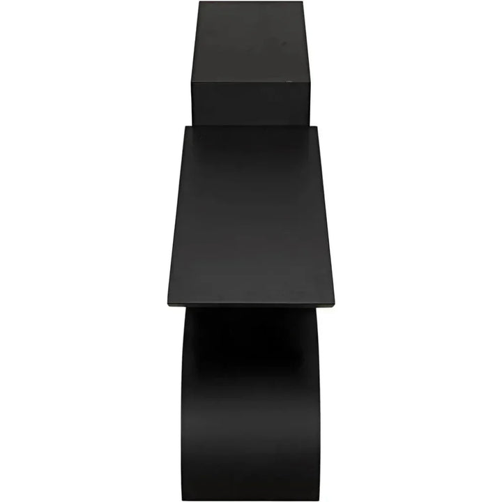 Shiba Black Steel Rectangle Console Table - LOOMLAN - Noir - Console Tables
