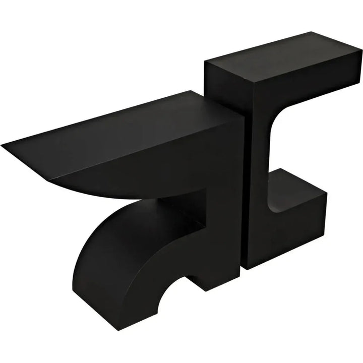 Shiba Black Steel Rectangle Console Table - LOOMLAN - Noir - Console Tables