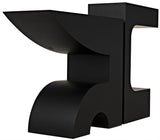 Shiba Black Steel Rectangle Console Table-Console Tables-Noir-LOOMLAN