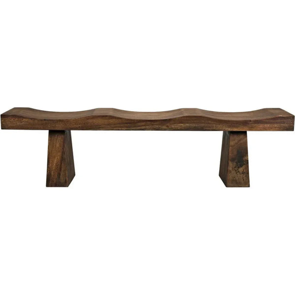 Shibumi Scooped Wooden Dining Bench
