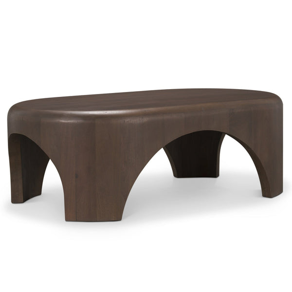 Shima Arched Legs Oval Coffee Table