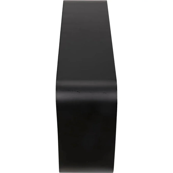 Shylock Black Steel Geometric Console Table - LOOMLAN - Noir - Console Tables