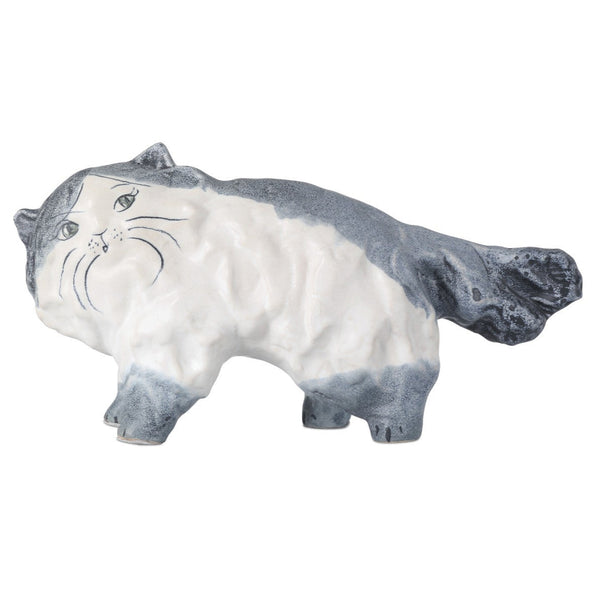 Siamese Porcelain Cat Decorative Sculpture