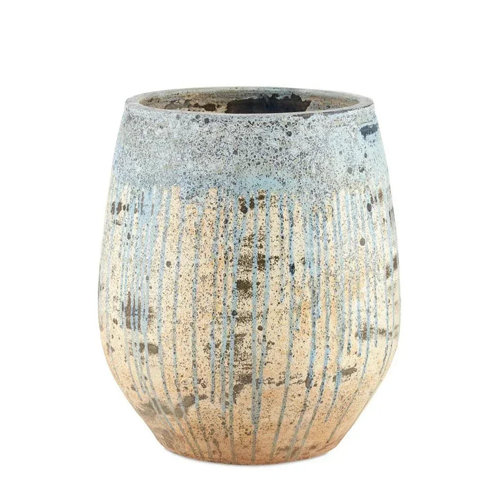 Sicilia Medium Terracotta Outdoor Planter-Outdoor Accessories-Currey & Co-LOOMLAN