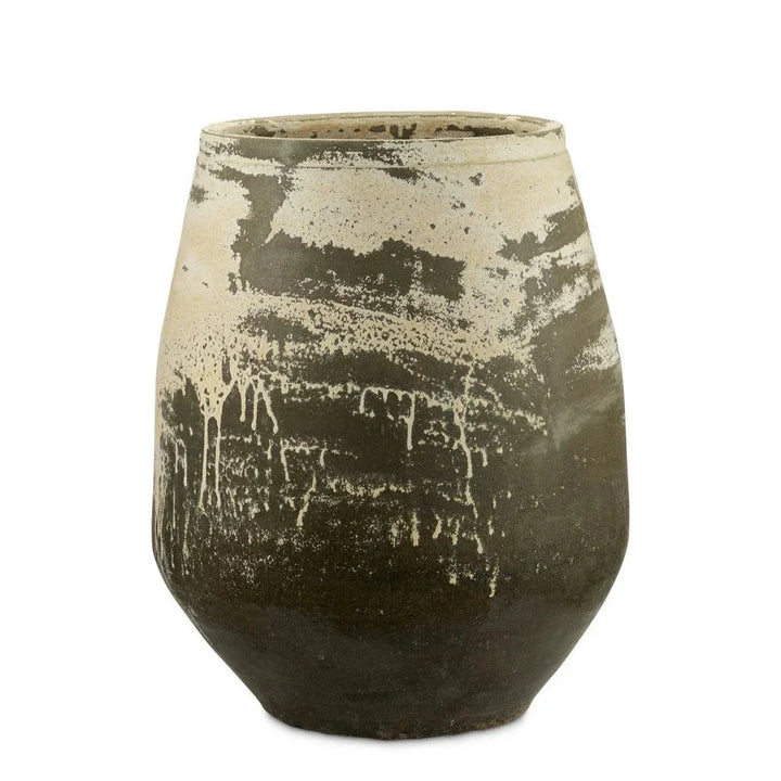 Sicilia Terracotta Antique Large Outdoor Planter-Outdoor Accessories-Currey & Co-LOOMLAN