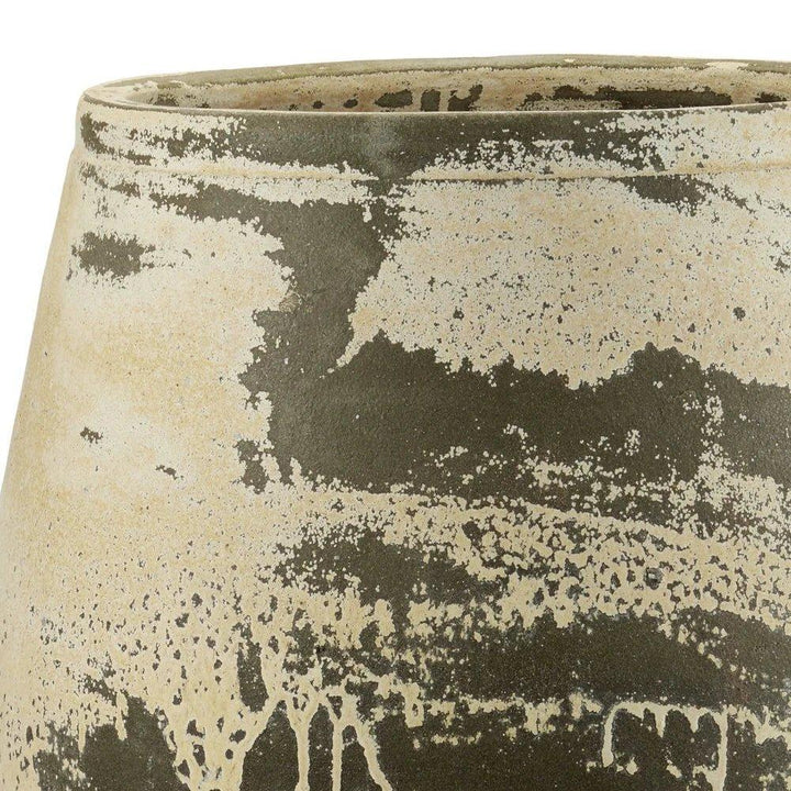 Sicilia Terracotta Antique Large Outdoor Planter-Outdoor Accessories-Currey & Co-LOOMLAN