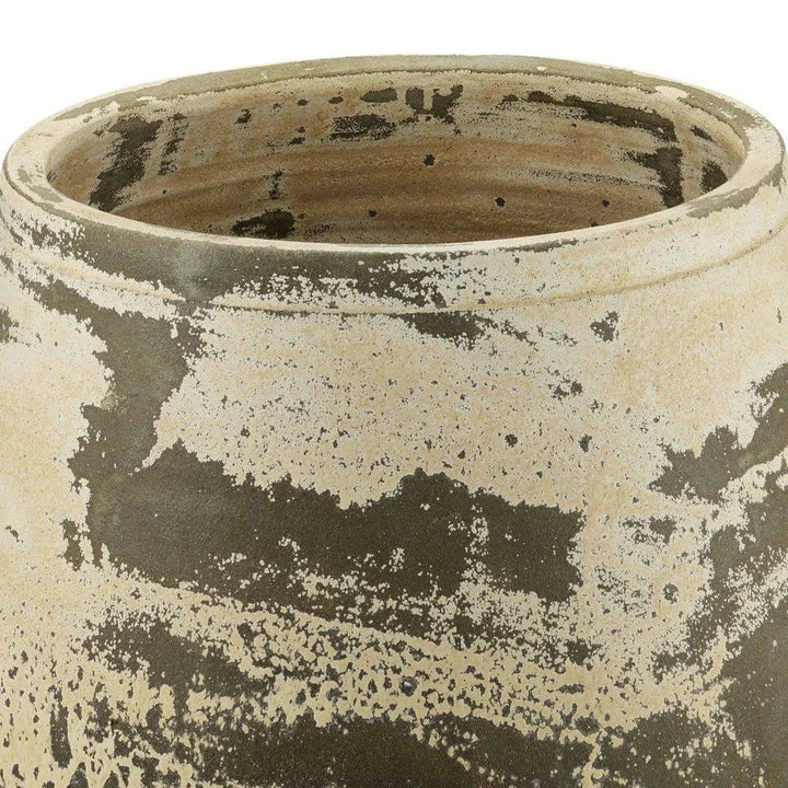 Sicilia Terracotta Antique Large Outdoor Planter-Outdoor Accessories-Currey & Co-LOOMLAN
