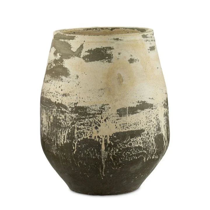 Sicilia Terracotta Antique Large Outdoor Planter-Outdoor Accessories-Currey & Co-LOOMLAN