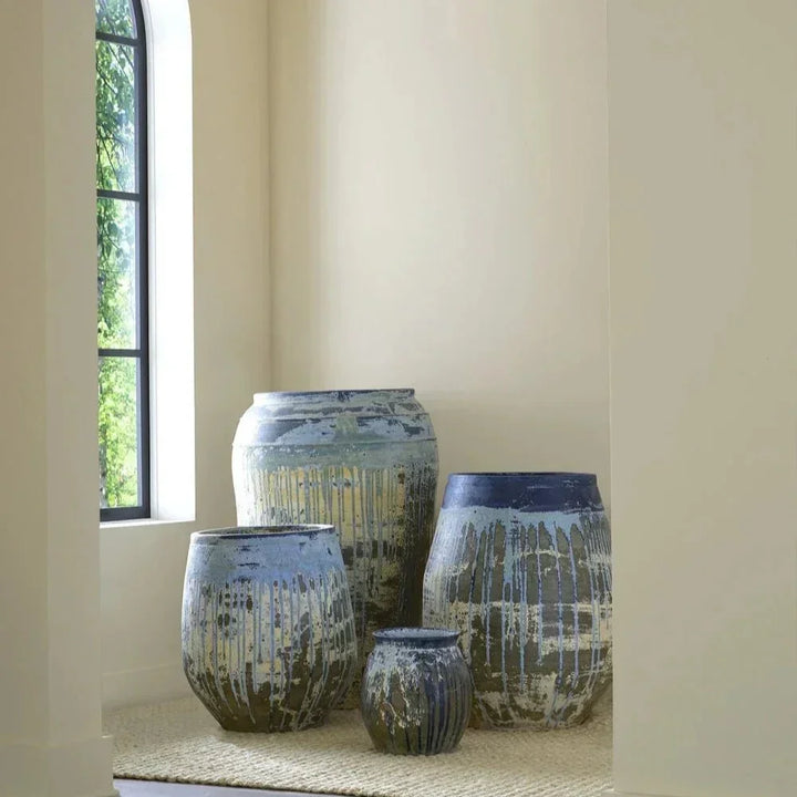 Sicilia Terracotta Large Outdoor Planter-Outdoor Accessories-Currey & Co-LOOMLAN