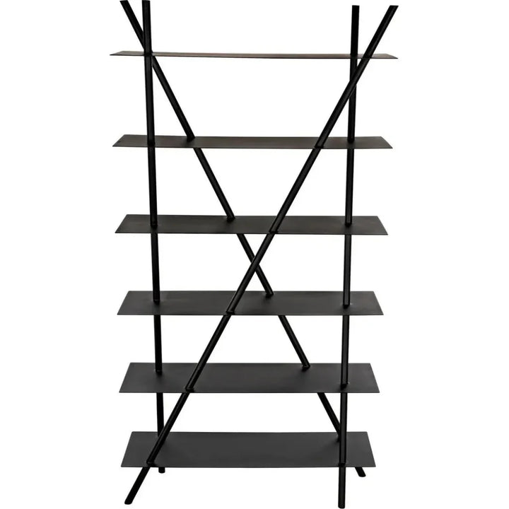 Siddhartha Metal Black Etagere-Etageres-Noir-LOOMLAN