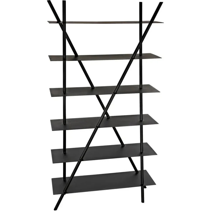 Siddhartha Metal Black Etagere-Etageres-Noir-LOOMLAN