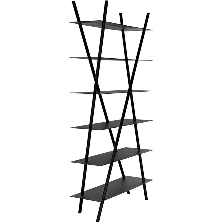 Siddhartha Metal Black Etagere-Etageres-Noir-LOOMLAN