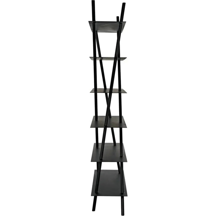 Siddhartha Metal Black Etagere-Etageres-Noir-LOOMLAN