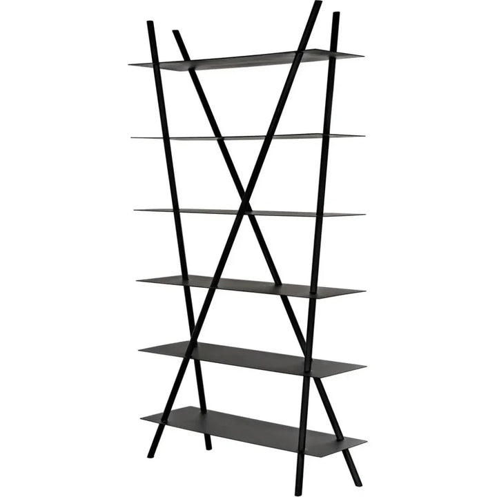 Siddhartha Metal Black Etagere-Etageres-Noir-LOOMLAN
