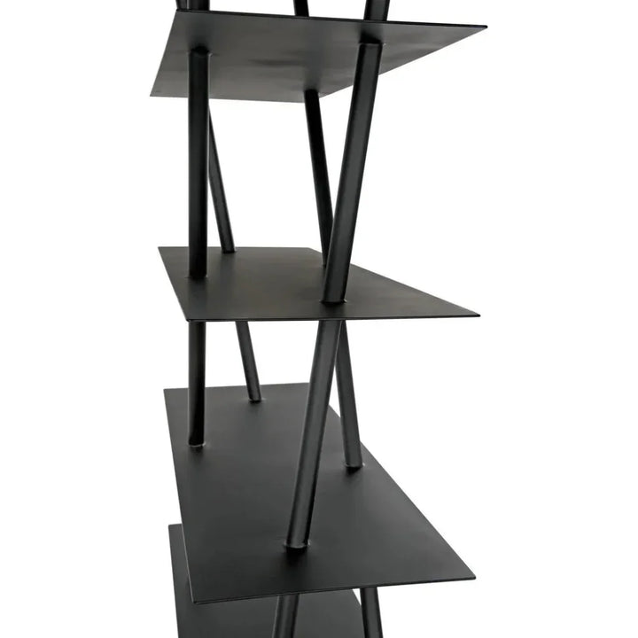 Siddhartha Metal Black Etagere-Etageres-Noir-LOOMLAN