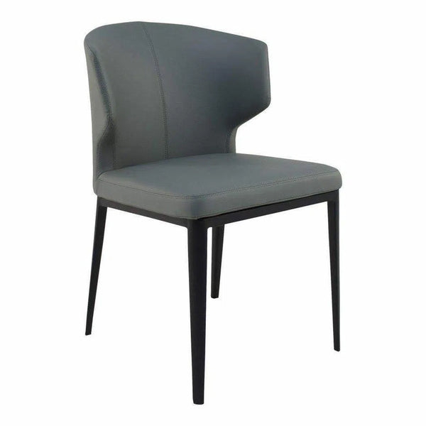 Side Chair Grey (Set Of 2) Grey Contemporary Dining Chairs LOOMLAN By Moe's Home