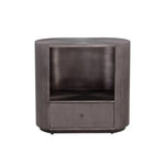 Siena Hand Etched Metal Modern Nightstand