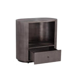 Siena Hand Etched Metal Modern Nightstand