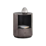 Siena Hand Etched Metal Modern Nightstand