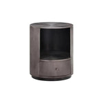 Siena Hand Etched Metal Modern Nightstand