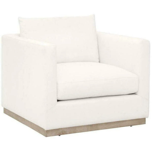 Siena Plinth Base Sofa Chair LiveSmart Machale-Ivory Oak Club Chairs LOOMLAN By Essentials For Living