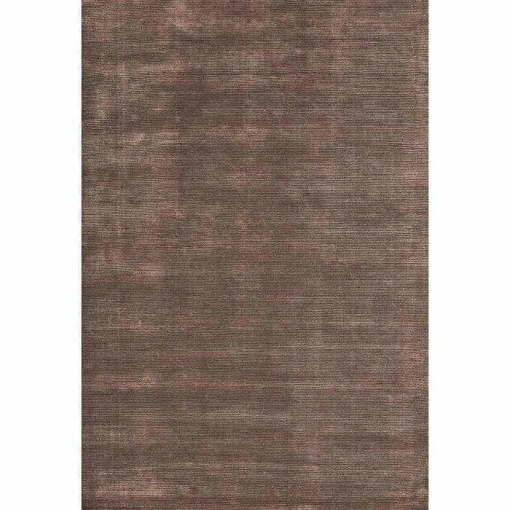 Siesta Coral Brown Solid Handmade Wool Rug